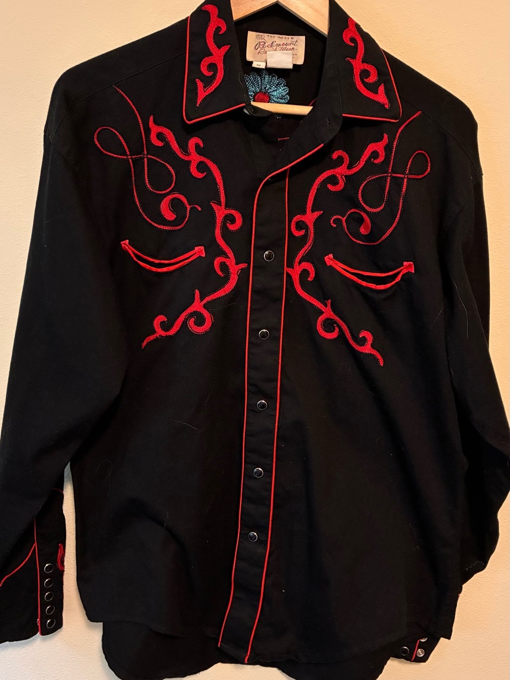 Rockmount Ranch Wear Western Skull Shirt